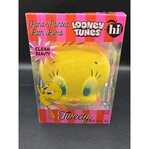 Looney Tunes Hi Peach Layne Tweety Bird Hand-Painted Cotton Candy Bath Bomb New!